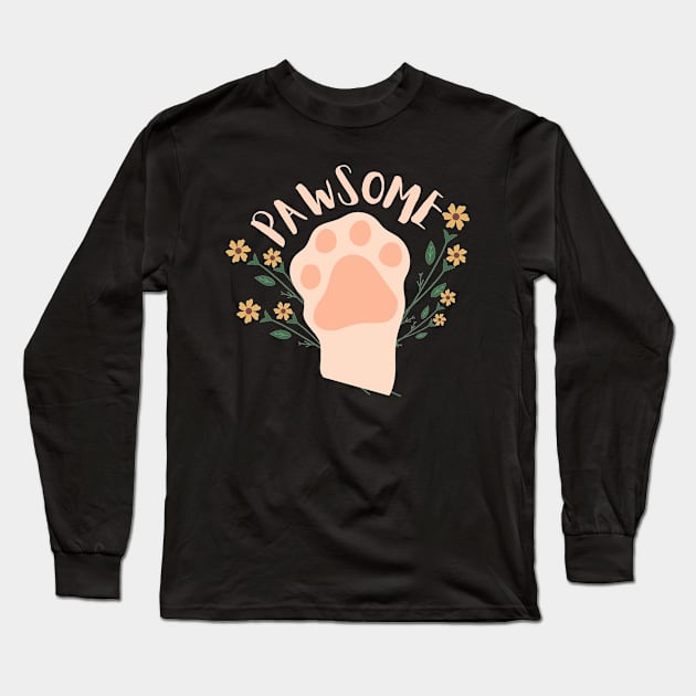 pawsome Long Sleeve T-Shirt by T-Vinci